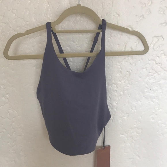 Girlfriend Collective Topanga bra (Medium) & 28” leggings (Small) in Dahlia - Picture 5 of 8